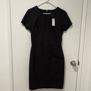 NWT Banana Republic black structured work dress